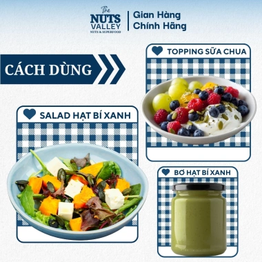 Hạt Bí Xanh Tróc Vỏ The Nuts Valley – Dinh Dưỡng Cho Bánh & Salad, Tốt Cho Sức Khỏe, Giá 108.800₫ Tết 2.026