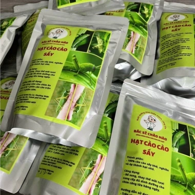 Hạt cào cào sấy nguyên chất 200g - Dinh dưỡng cho chim cảnh - Bác sĩ chào mào - Giá chỉ 50.000đ