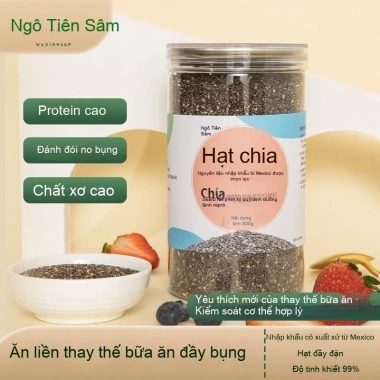 Hạt chia giảm cân chính hãng 500g Mexico nhập khẩu - Sẵn sàng ăn, thay thế 100g, giá 129k