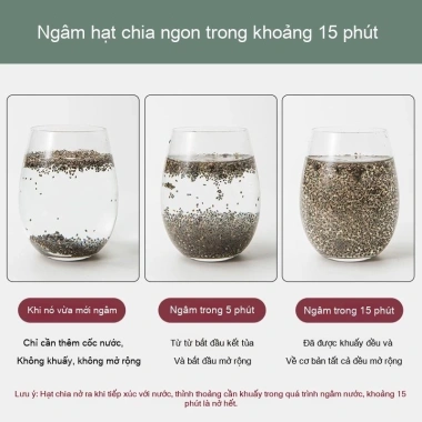 Hạt chia giảm cân chính hãng 500g Mexico nhập khẩu - Sẵn sàng ăn, thay thế 100g, giá 129k