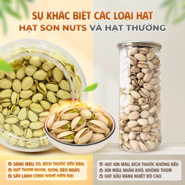 Hạt Dẻ Cười Mộc Son Nuts 500g - Giàu Vitamin B6, Tốt Tim Mạch, Ăn Kiêng, 224.000₫
