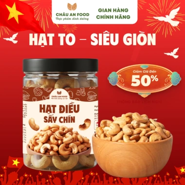 Hạt Điều 500g Sống & Sấy Chín – Rang Muối Thơm Giòn, tốt cho tim mạch, hỗ trợ giảm cân – chỉ 99.000₫