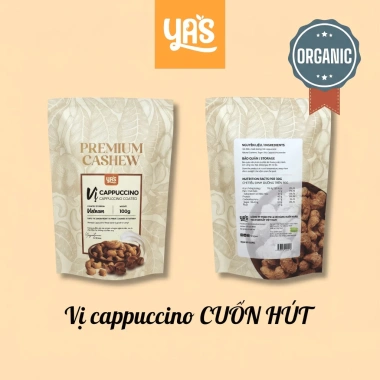 Hạt điều Cappuccino YAS 100g cao cấp – vị mới lạ, snack ngon, quà biếu chỉ 41.900₫ 3