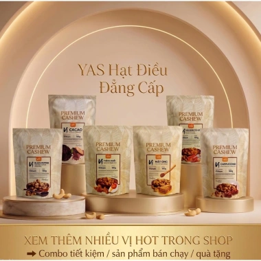 Hạt điều Cappuccino YAS 100g cao cấp – vị mới lạ, snack ngon, quà biếu chỉ 41.900₫ 7