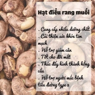 Hạt điều cồ A+ Nhà Coca rang muối nguyên vỏ lụa - Hộp xếp hoa 500gr giá ưu đãi 130k 3