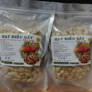 Hạt điều không muối bóc lụa sấy chín 1kg Gia Lai - Giòn rụm, ngon ngọt, giảm còn 350.000₫ 6 Hạt điều không muối bóc lụa sấy chín 1kg Gia Lai - Giòn rụm, ngon ngọt, giảm còn 350.000₫ 6