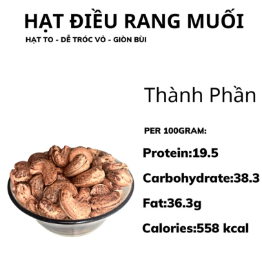 Hạt Điều Lụa 500g 390hạt/kg Rang Muối Hộp Giấy Quà Tết - Chợ Hạt T&A 180k 4