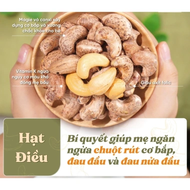 Hạt điều lúa rang muối Bình Phước - Giòn tan, vị mặn, giảm giá 21% chỉ 125.000đ