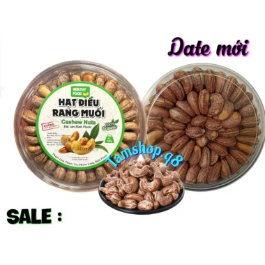 Hạt Điều Lúa Rang Muối Bình Phước Xếp Hoa - Healthy Food Giá Ưu Đãi 119k