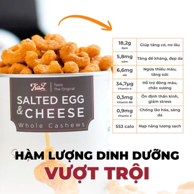 Hạt Điều Mật Ong Kaz - Hạt Điều rang mật ong thơm ngon, giảm giá 18% chỉ 68.090₫ 3 Hạt Điều Mật Ong Kaz - Hạt Điều rang mật ong thơm ngon, giảm giá 18% chỉ 68.090₫ 3