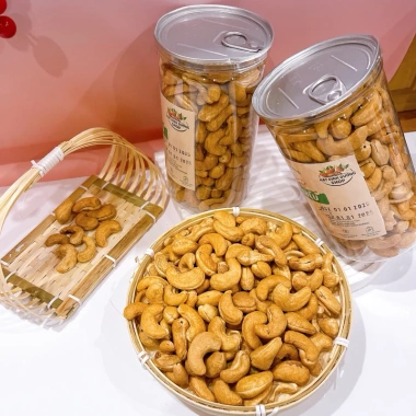 Hạt điều nguyên bóc lụa sấy chín 1kg - Giảm còn 260.000đ, thơm ngon, giàu dinh dưỡng