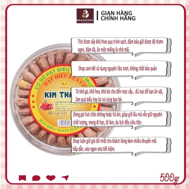 Hạt Điều Nguyên Chất 500gr Rang Muối Xếp Hoa - Bùi Khó Cưỡng, Giá chỉ 131,200 VND 2