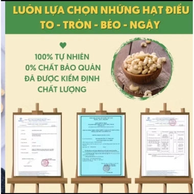 Hạt điều nguyên hạt vị tỏi ớt - Giòn béo, cay nhẹ, giảm giá 20% chỉ 123.000₫ 9