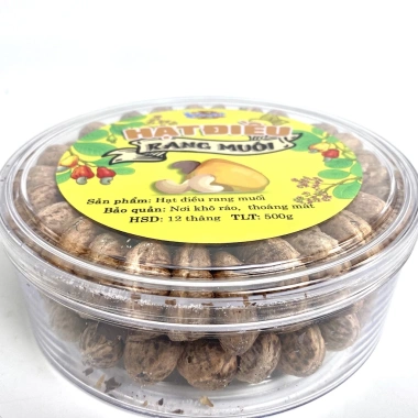 Hạt điều rang muối 500g Healthy BeeNut – Hộp tròn xếp hoa, nguyên hạt to đều, giảm còn 144.000 VND 7 Hạt điều rang muối 500g Healthy BeeNut – Hộp tròn xếp hoa, nguyên hạt to đều, giảm còn 144.000 VND 7
