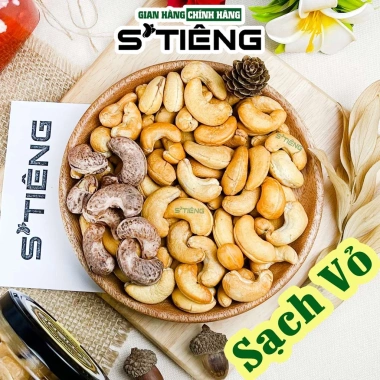 Hạt Điều Rang Muối 500g STIÊNG SẠCH VỎ Nguyên Hạt Loại A - Giá ưu đãi 270.000₫