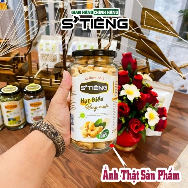 Hạt Điều Rang Muối 500g STIÊNG SẠCH VỎ Nguyên Hạt Loại A - Giá ưu đãi 270.000₫