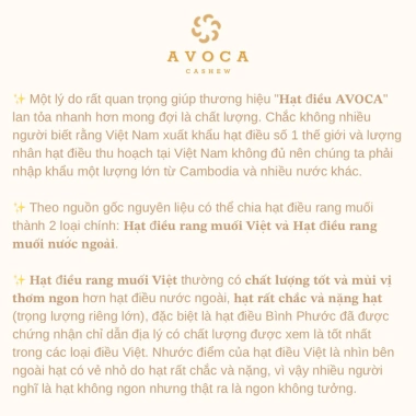 Hạt Điều Rang Muối Avoca Loại A 500g - Giá chỉ 90.000đ, giảm mạnh so với 115.200đ 8