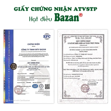 Hạt điều rang muối Bazan Bình Phước A+ 500g túi hút chân không, còn vỏ lụa - Giá ưu đãi 229.000 VND