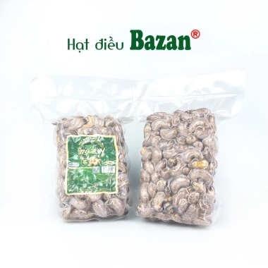 Hạt điều rang muối Bazan Bình Phước A+ 500g túi hút chân không, còn vỏ lụa - Giá ưu đãi 229.000 VND