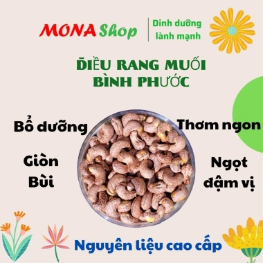 Hạt Điều rang muối Bình Phước 500gr túi hút chân không Quà Tết, quà tặng 199k