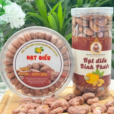 Hạt điều rang muối Bình Phước A Cồ cao cấp, nguyên hạt thơm ngon 69.000₫