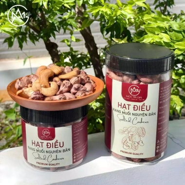 Hạt Điều Rang Muối Bình Phước - Ít muối, không chất bảo quản, quà Tết 216k 5 Hạt Điều Rang Muối Bình Phước - Ít muối, không chất bảo quản, quà Tết 216k 5