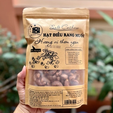 Hạt điều rang muối Bình Phước loại 1 – Giòn tan, thơm ngon, chỉ 95.000đ