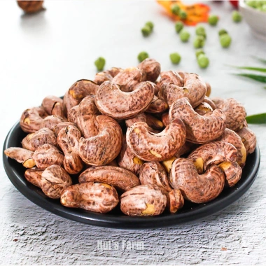 Hạt điều rang muối Bình Phước vỏ lụa A Cồ - Nguyên hạt, hũ PET 500g, quà Tết