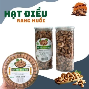 Hạt Điều Rang Muối Đăk Lăk Nguyên Lụa 500g - Giá Ưu Đãi 115k, Giòn Tan, Dinh Dưỡng