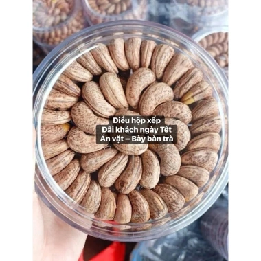 Hạt Điều Rang Muối Giòn Ngon Mặn Nhẹ, Túi Zip Bạc, Hộp Tròn, 79.000 VND (Giảm 20%)