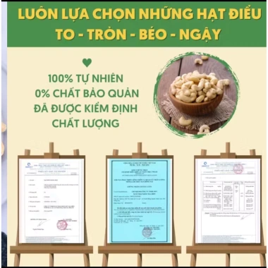 Hạt điều rang muối HẠT TO thực tế như ảnh - cân đủ NET, chỉ 223.200₫, giá gốc 272.304₫
