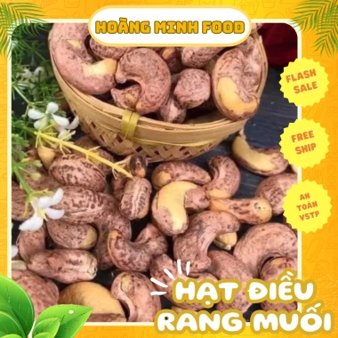 Hạt điều rang muối Hoàng Minh Food nhập khẩu - Thơm ngon, bùi bổ dưỡng, chỉ 99.000₫ (giá gốc 124.740₫)
