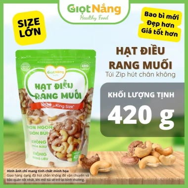 Hạt Điều Rang Muối Nguyên Hạt Giòn Thơm Ngon - Giá chỉ 175.000đ, giảm 22% 2