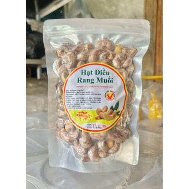 Hạt điều rang muối nguyên hạt vỏ lụa Bình Phước, giá ưu đãi 160k, Việt Nam