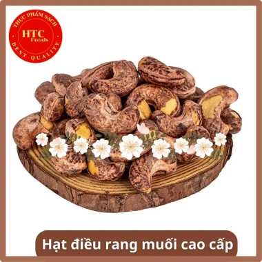 Hạt điều rang muối nguyên lụa size lớn Bình Phước, giòn béo bùi, dinh dưỡng cao cấp - HTC Foods 5