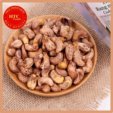 Hạt điều rang muối nguyên lụa size lớn Bình Phước, giòn béo bùi, dinh dưỡng cao cấp - HTC Foods 8