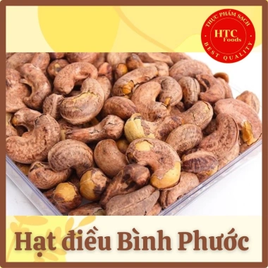 Hạt điều rang muối nguyên lụa size lớn Bình Phước, giòn béo bùi, dinh dưỡng cao cấp - HTC Foods 9