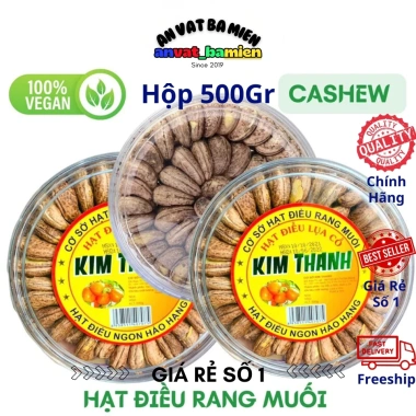 Hạt điều rang muối nguyên vị vỏ lụa cao cấp loại 1 500gr - Thơm ngon, giá 119k