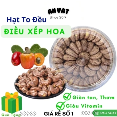 Hạt điều rang muối nguyên vị vỏ lụa cao cấp loại 1 500gr - Thơm ngon, giá 119k 3