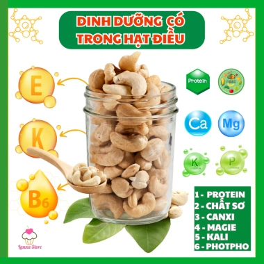 Hạt Điều Rang Muối Nguyên Vỏ Chuẩn Loại 1 Thơm Ngon Giòn Bùi Mourads 500g Giá chỉ 90.500₫ 2