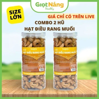 Hạt điều rang muối Size Vip To - Nguyên vỏ lụa, giòn béo ngậy, chỉ 210.000đ (giá gốc 266.700đ) - Nông sản Giọt Nắng 7