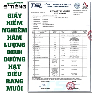 Hạt Điều Rang Muối STiêng 500g Nguyên Hạt Túi Zip Hút Chân Không - Giá 209.520₫ 9