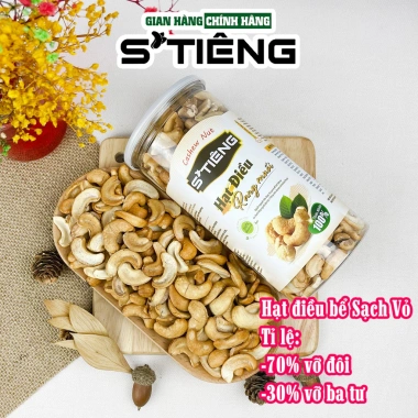 Hạt Điều Rang Muối STIÊNG Loại Vỡ - Giòn Tan, Đậm Vị Muối, Giá Ưu Đãi 115.560 VND 3 Hạt Điều Rang Muối STIÊNG Loại Vỡ - Giòn Tan, Đậm Vị Muối, Giá Ưu Đãi 115.560 VND 3