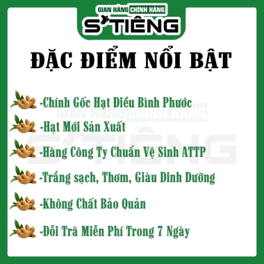 Hạt Điều Rang Muối STIÊNG Loại Vỡ - Giòn Tan, Đậm Vị Muối, Giá Ưu Đãi 115.560 VND