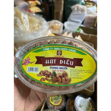Hạt điều rang muối thu hồng 500g - Hộp 500g, giá ưu đãi 100.000đ, giảm 20k