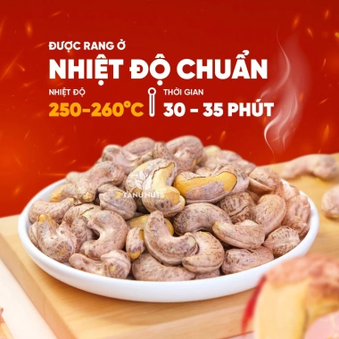 Hạt Điều Rang Muối Vỏ Lụa Xuất Khẩu HN: Nguyên Vị, Dinh Dưỡng, Ăn Kiêng 120k