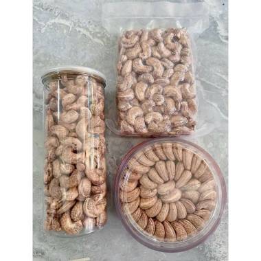 Hạt điều rang muối xếp hoa thủ công 500g giòn tan béo ngậy - Quà biếu sang trọng, giá chỉ 118.500 VND