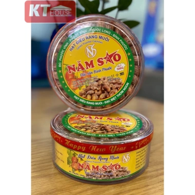 Hạt điều rang muối xếp hoa vỏ lụa Bình Phước 500g, giòn béo, quà tặng sang trọng, giảm còn 155.000₫ 6