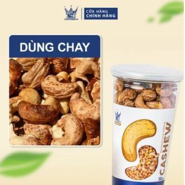 Hạt Điều Rang Muối Xuất Khẩu VUA YẾN MẠCH - Ngon Nguyên Hạt, Vỏ Lụa, Thực Phẩm Lành Mạnh 3