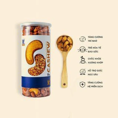 Hạt Điều Rang Muối Xuất Khẩu VUA YẾN MẠCH - Ngon Nguyên Hạt, Vỏ Lụa, Thực Phẩm Lành Mạnh 4